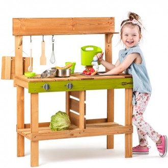 Dřevěné hračky - Kuchyňka dětská - Dřevěná, Zahradní Rosalie (Woody)