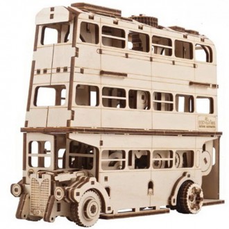 Stavebnice - 3D mechanický model - Autobus Knight Bus, Harry Potter (Ugears)
