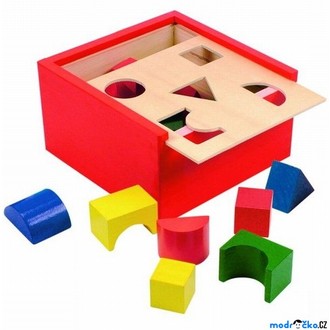 Dřevěné hračky - Vhazovačka - Vkládací krabička (Woody)