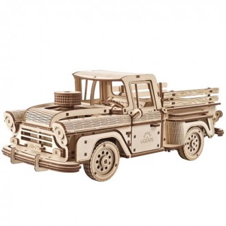 Stavebnice - 3D mechanický model - Auto Pickup Lumberjack (Ugears)