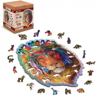 Puzzle a hlavolamy - Puzzle dřevěné - Mystický lev, L 250 dílků (Wooden City)