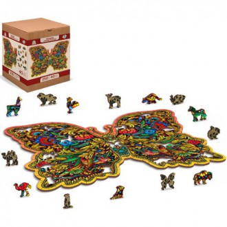 Puzzle a hlavolamy - Puzzle dřevěné - Královská křídla, L 250 dílků (Wooden City)