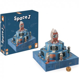 Dřevěné hračky - Společenská hra - Space J, Vesmírná (Janod)