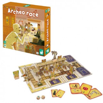 Dřevěné hračky - Společenská hra - Archeo, pro jednoho hráče (Janod)