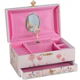 Ostatní hračky - Šperkovnice - Hrací skříňka, Víla růžová (Goki)