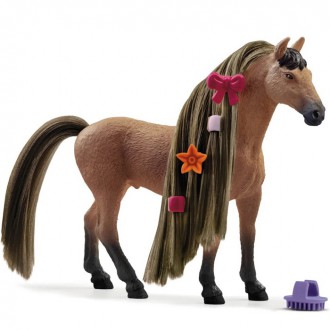 Ostatní hračky - Schleich - Kůň s česací hřívou, Achaltekinský hřebec