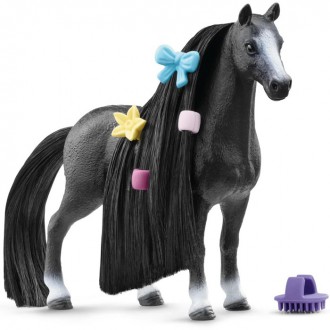 Ostatní hračky - Schleich - Kůň s česací hřívou, Quarter Horse klisna černá