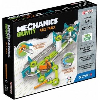 Stavebnice - Geomag - Mechanics Gravity Race Track, 67 ks