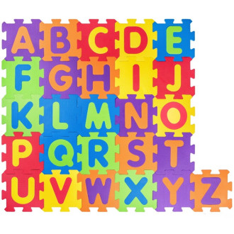 Puzzle a hlavolamy - Puzzle pěnové - 32x32cm, 26ks, Písmena (Plastica)
