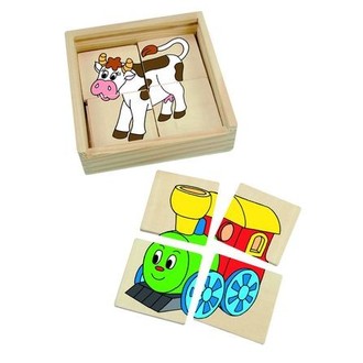 Puzzle a hlavolamy - Skládací obrázky - První puzzle Mašinka, 16ks (Woody)