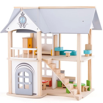 Dřevěné hračky - Domeček pro panenky - Vila Isabelle (Woody)
