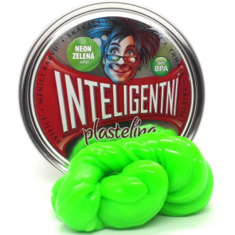 Ostatní hračky - Inteligentní plastelína - svítící, Neon zelená