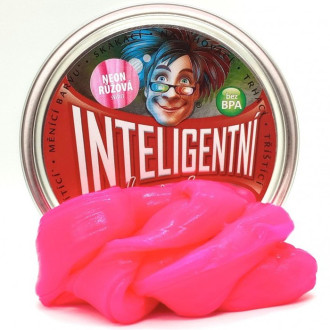 Ostatní hračky - Inteligentní plastelína - svítící, Neon růžová