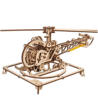 Stavebnice - 3D mechanický model - Helikoptéra mini (Ugears)