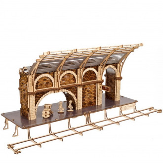 Stavebnice - 3D mechanický model - Vlakové nástupiště, Harry Potter (Ugears)