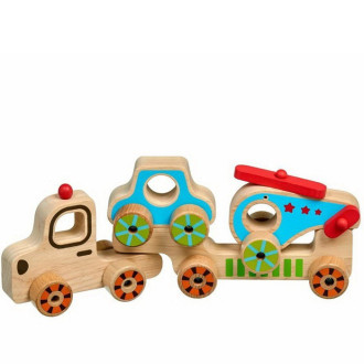 Dřevěné hračky - Auto - Můj první kamion dřevěná skládačka (Lucy & Leo)