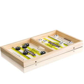 Dřevěné hračky - Stolní hra - Pukec fotbal dřevěný (Popular)