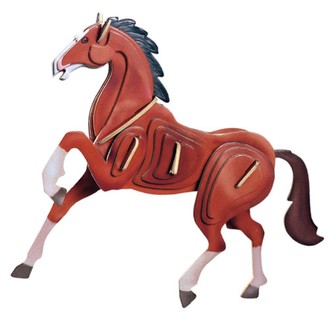 Puzzle a hlavolamy - 3D Puzzle barevné - Kůň