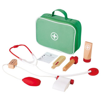 Dřevěné hračky - Malý doktor - Set v kufříku, BARKBORRE (Ikea)