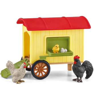 Ostatní hračky - Schleich - Farma, Pojízdný kurník