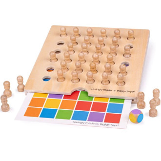 Dřevěné hračky - Pexeso - Paměťová hra rozpoznávání barev (Bigjigs)