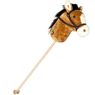 Dřevěné hračky - Koňská hlava na tyči - Koník Nico (Small foot)