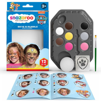 Ostatní hračky - Snazaroo - Sada 8 barev na obličej, Tlapková patrola Skye a Rubble
