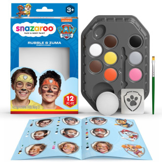 Ostatní hračky - Snazaroo - Sada 8 barev na obličej, Tlapková patrola Rubble a Zuma