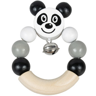 Pro nejmenší - Chrastítko - Kroužek do ruky, Panda (Detoa)