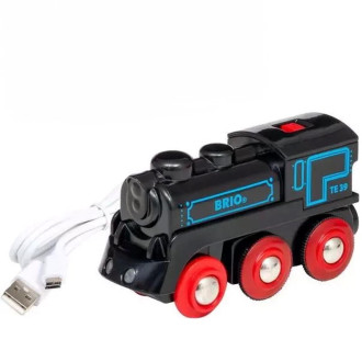Vláčkodráhy - Vláčkodráha mašinka - Elektrická s pohonem, Nabíjecí přes USB mini kabel (Brio)