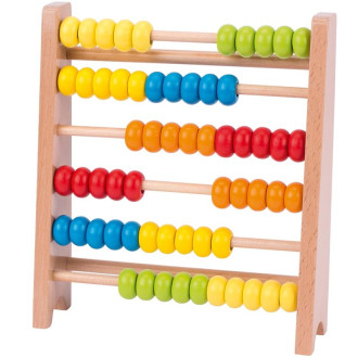 Dřevěné hračky - Počítadlo - Dřevěné 6 řad, 60 korálků (Goki)