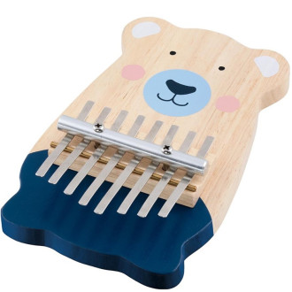 Dřevěné hračky - Hudba - Kalimba dřevěná medvídek (Goki)