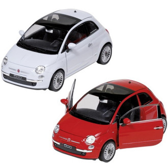 Ostatní hračky - Kovový model - Auto Fiat 500 (2007), 1:24, 1ks