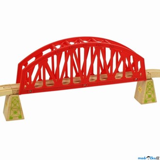 JIŽ SE NEPRODÁVÁ - Vláčkodráha mosty - Most velký červený s nadjezdy (Bigjigs)