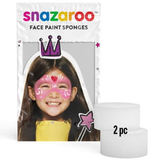 Ostatní hračky - Snazaroo - Houbička bílá na obličejové barvy, 2ks