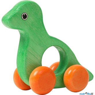 JIŽ SE NEPRODÁVÁ - Zvířátko na kolečkách - Dinosaurus zelený (Voila)