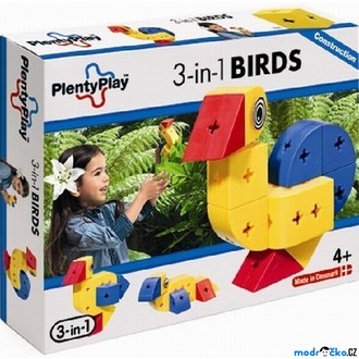 JIŽ SE NEPRODÁVÁ - Plenty Play Construction - Stavebnice, 3-in-1 Birds