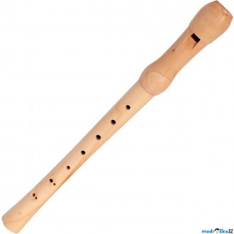 Dřevěné hračky - Hudba - Flétna dřevěná 32cm, přírodní (Bino)