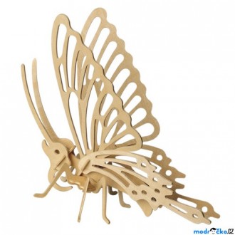Puzzle a hlavolamy - 3D Puzzle přírodní - Motýl větší