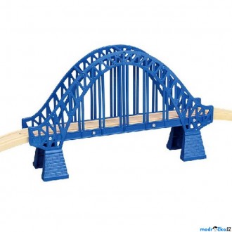 Vláčkodráhy - Vláčkodráha most - Obloukový s nadjezdy, modrý (Maxim)