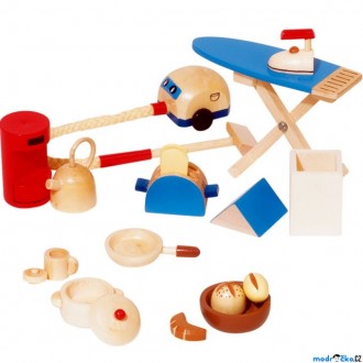 Dřevěné hračky - Nábytek pro panenky - Doplňky do kuchyně (Goki)