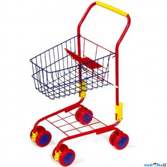 Dřevěné hračky - Prodejna - Nákupní vozík, Červený (Legler)