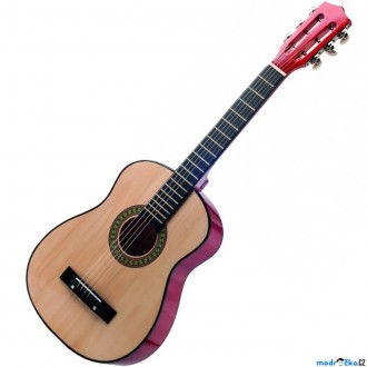 Dřevěné hračky - Hudba - Kytara, Klasik větší, 6 strun (Woody)