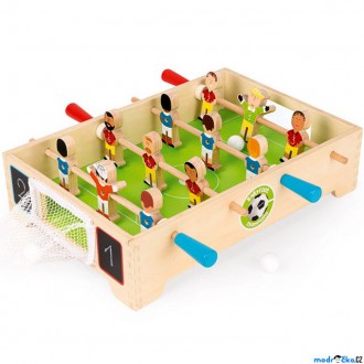 Dřevěné hračky - Fotbálek - Stolní fotbal menší (Janod)