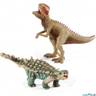 JIŽ SE NEPRODÁVÁ - Schleich - Dinosaurus set, Giganotosaurus a Saichania