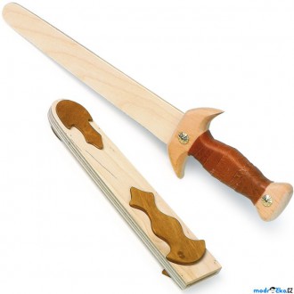 Dřevěné hračky - Dětská zbraň - Dřevěná dýka s pochvou (Legler)