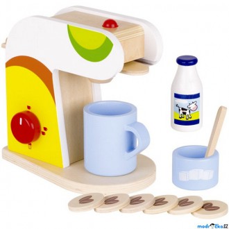 Dřevěné hračky - Kuchyň - Kávovar dětský dřevěný (Goki)