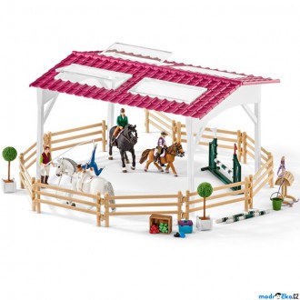 Ostatní hračky - Schleich - Jezdecký klub, Jezdecká škola s jezdci a koňmi