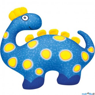Ostatní hračky - Textilní hračka - Dinosaurus modrý 33cm (Bino)