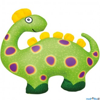 Ostatní hračky - Textilní hračka - Dinosaurus zelený 33cm (Bino)